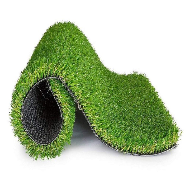 Purav Light 40mm Natural Looking Anti Slip Artificial Green Grass Mat for Floor Home Grass Carpet for Balcony (Green, 3 X 3 Feet) - Image 3