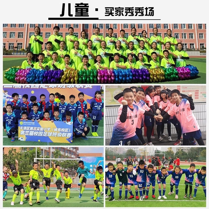 Children'S Football Clothes Suit Boys' Long Sleeve Training Clothes Girls' Team Clothes Primary School Students' Sports Jersey Printing - Image 3