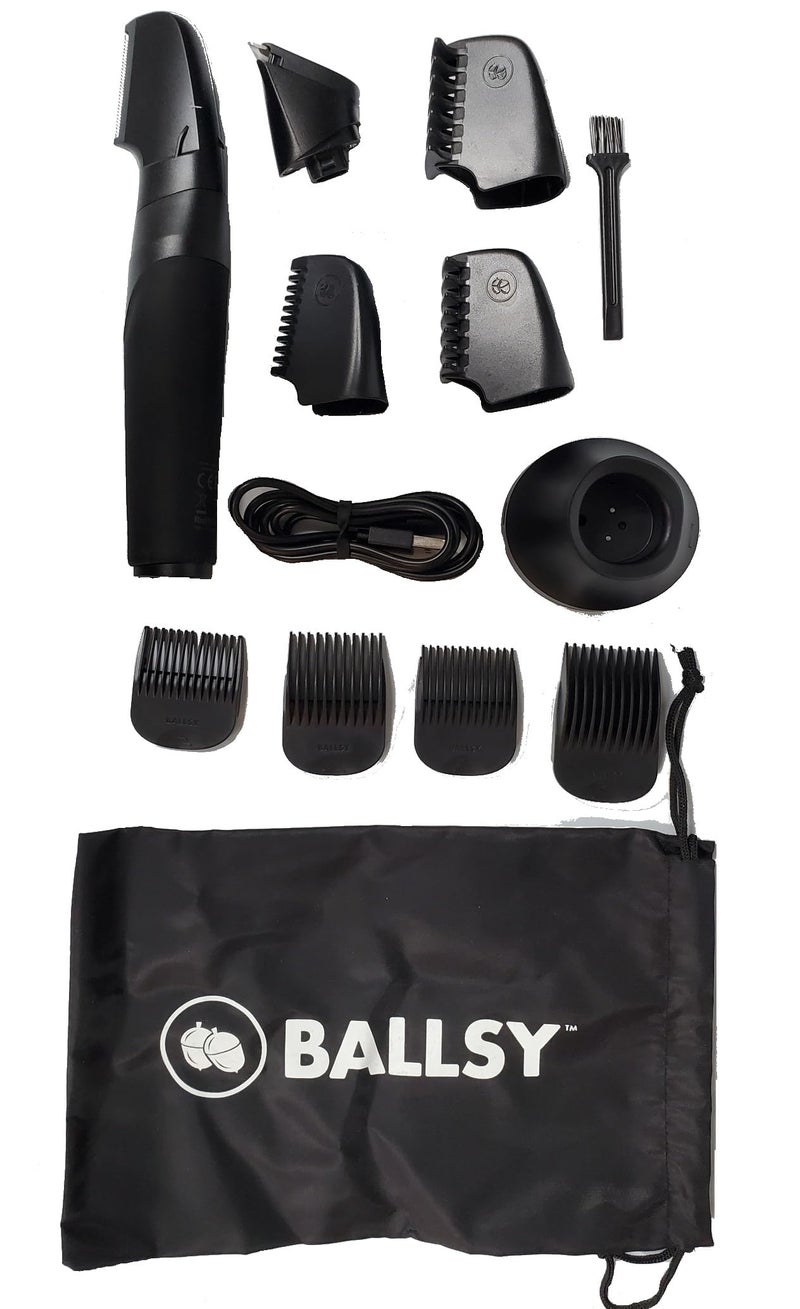 Ballsy B2 Groin & Body Trimmer for Men, Includes 2 Quick Change Heads, Waterproof, Cordless Charging Base for The Ultimate Close Shave - Image 2
