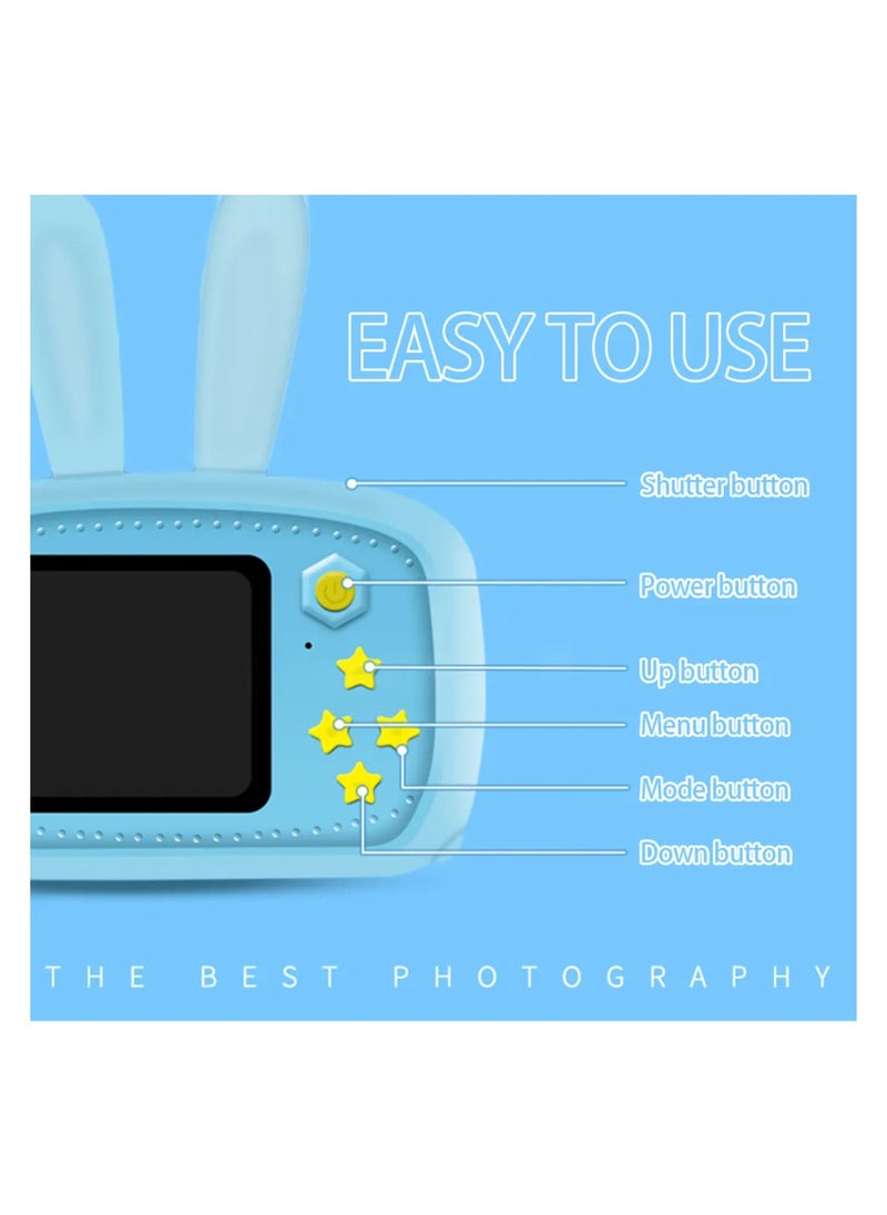 Generic - Mini Digital Camera For Kids. simple interface with large buttons makes it easier for kids to operate.2.0 inches display,1080p,photography,video,game,mp3,usb charging cable,battery capacity 600mah. - Image 1