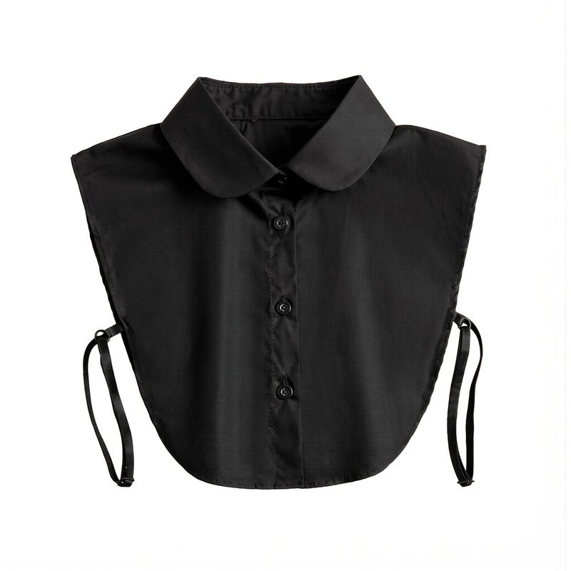 Detachable Cotton False Collar for Women White Pointed Dressy Decor Accessory 73 - Image 1