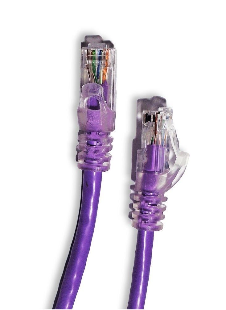 إيرليف - كابل شبكة Cat6 UTP (P1000- 10M - أرجواني)، معدلات نقل بيانات تصل إلى 1000 ميجابت في الثانية، متوافق مع أجهزة الكمبيوتر الشخصية وأجهزة Macintosh، موصلات Hi-Flex لأقصى مرونة للكابل، متوافق مع TIA/EIA 568C.2، صنع في تايوان - Image 1