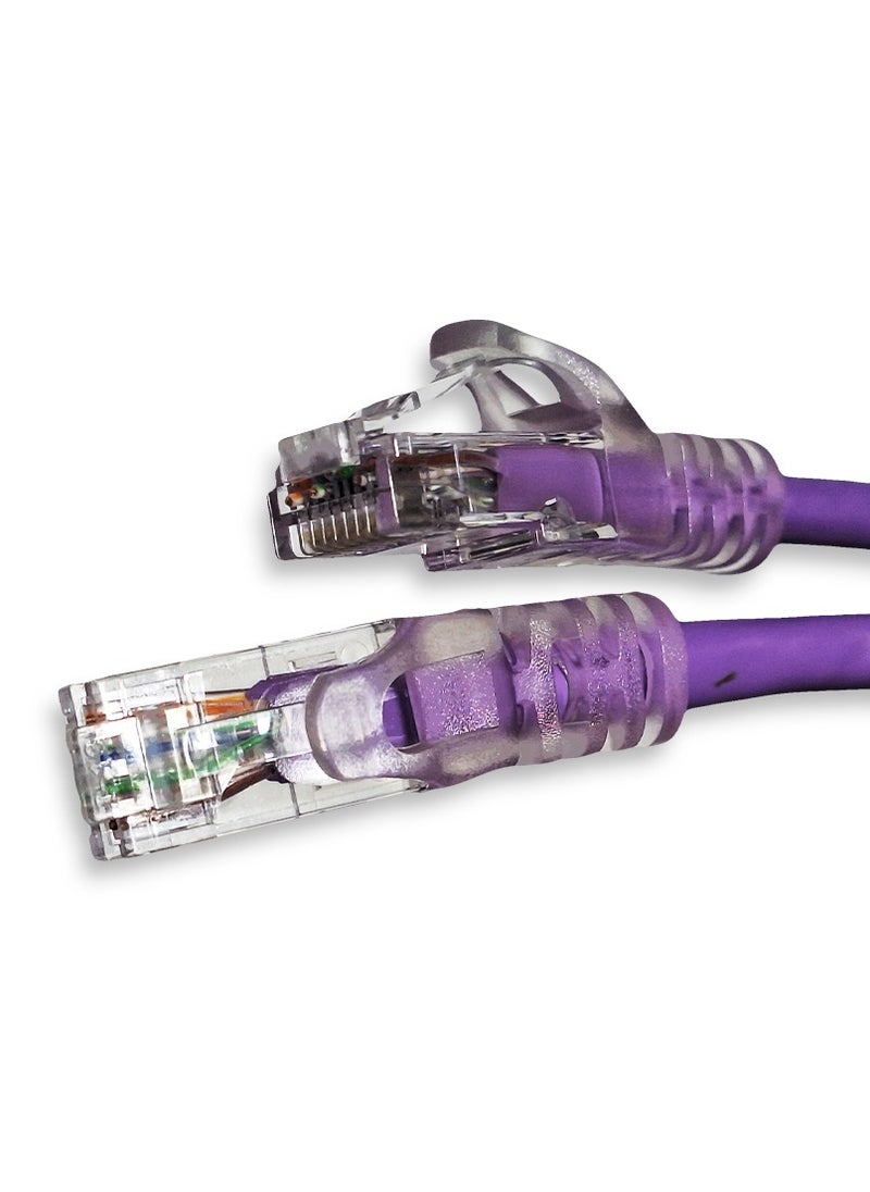 إيرليف - كابل شبكة Cat6 UTP (P1000- 10M - أرجواني)، معدلات نقل بيانات تصل إلى 1000 ميجابت في الثانية، متوافق مع أجهزة الكمبيوتر الشخصية وأجهزة Macintosh، موصلات Hi-Flex لأقصى مرونة للكابل، متوافق مع TIA/EIA 568C.2، صنع في تايوان - Image 1