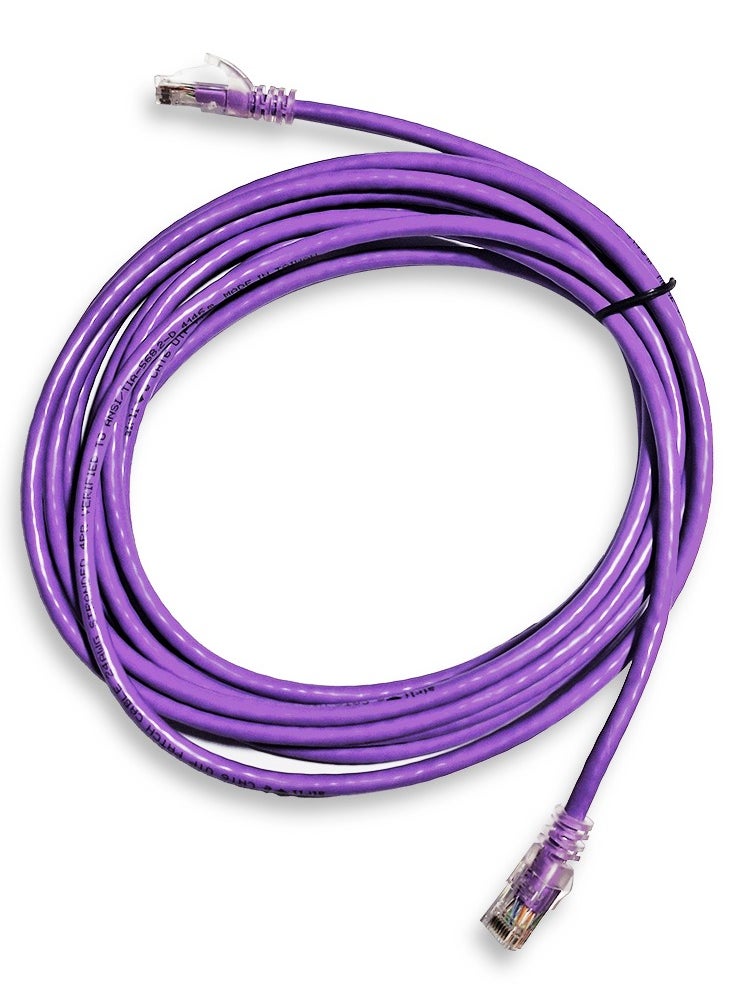 إيرليف - كابل شبكة Cat6 UTP (P1000- 10M - أرجواني)، معدلات نقل بيانات تصل إلى 1000 ميجابت في الثانية، متوافق مع أجهزة الكمبيوتر الشخصية وأجهزة Macintosh، موصلات Hi-Flex لأقصى مرونة للكابل، متوافق مع TIA/EIA 568C.2، صنع في تايوان - Image 1
