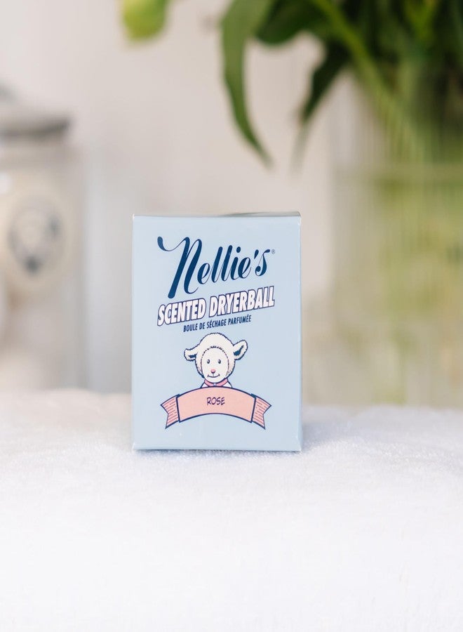 Nellie's Scented Wool Dryerball - Rose Scented - Made with 100% Pure New Zealand Wool and Lasts Approximately 50 Drying Loads - Silent in Your Dryer! - Image 3