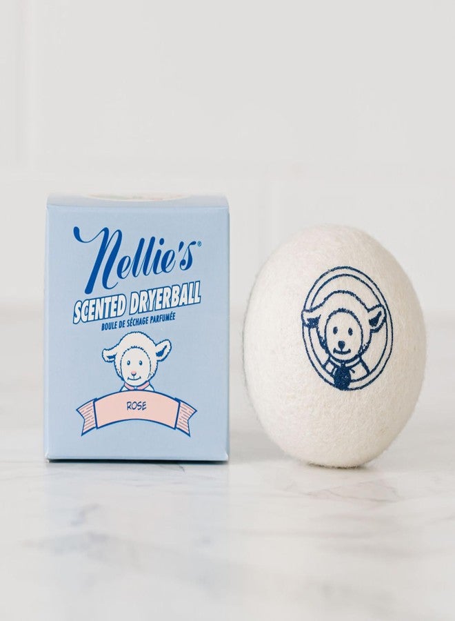 Nellie's Scented Wool Dryerball - Rose Scented - Made with 100% Pure New Zealand Wool and Lasts Approximately 50 Drying Loads - Silent in Your Dryer! - Image 4