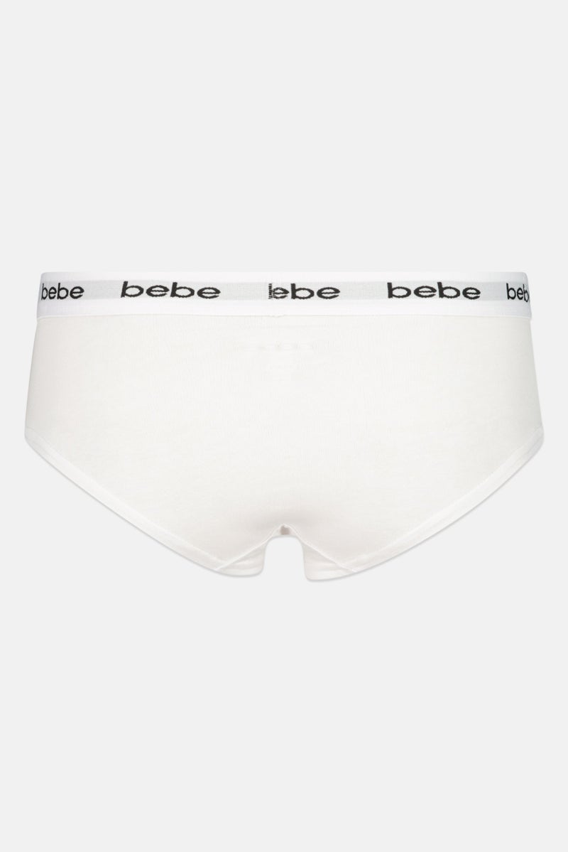 bebe Women 3 Piece Brand Logo Panties, Multicolor - Image 5