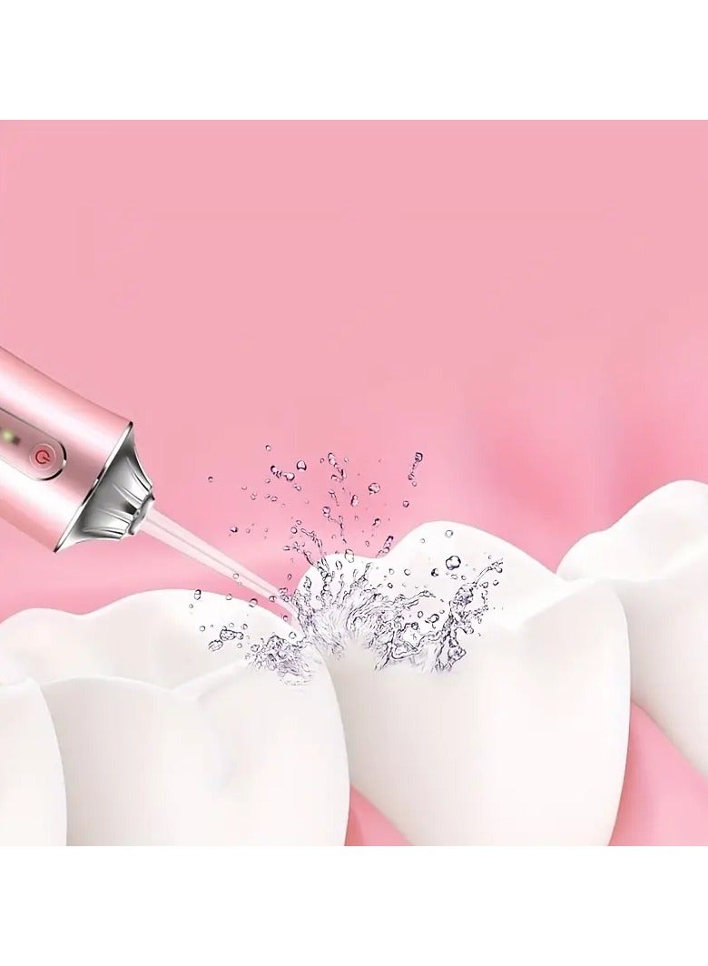 Goolsky Rechargeable Water Flosser, Portable Dental Cleaner, with 4 Jet Tips, USB Charging, 800mAh Lithium Battery, ≤36V Operating Voltage, for Men and Women, Daily Oral Care - Image 4