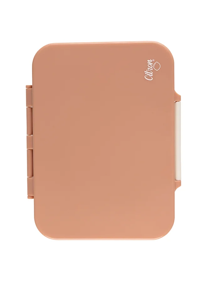 Citron Tritan Lunch Box With 4 Compartments For Kids Includes 1 Sauce Container, Leak Proof And Bpa Free Lunch Box For Kids - Blush Pink