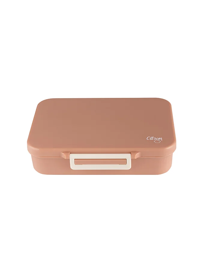 Citron Tritan Lunch Box With 4 Compartments For Kids Includes 1 Sauce Container, Leak Proof And Bpa Free Lunch Box For Kids - Blush Pink