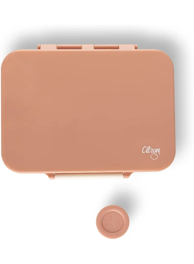 Citron Tritan Lunch Box With 4 Compartments For Kids Includes 1 Sauce Container, Leak Proof And Bpa Free Lunch Box For Kids - Blush Pink