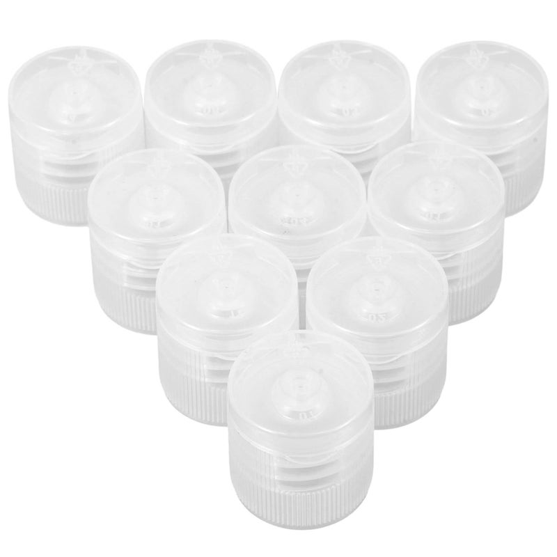 White Toothpaste Tube Covers 60pcs Flip Design Travel Lids - Image 2