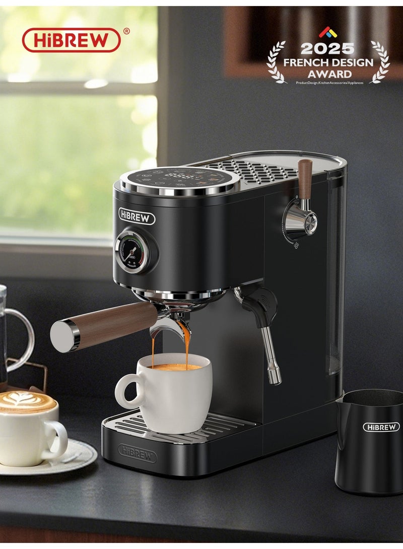 HiBREW Semi-automatic Espresso Coffee Machine 3 Level Temperature Adjustable Cold/Hot 20Bar Coffee Maker Cappuccino H13 - Image 1
