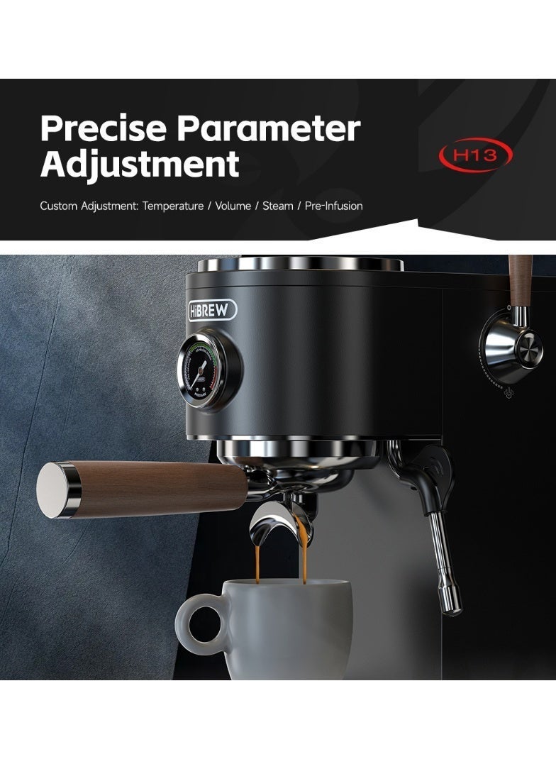 HiBREW Semi-automatic Espresso Coffee Machine 3 Level Temperature Adjustable Cold/Hot 20Bar Coffee Maker Cappuccino H13 - Image 4
