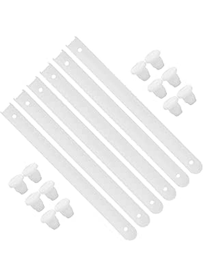 3 Sets 16 Inch Plastic Drawer Slides Cabinet Rails Side Mounted Smooth Sliding Hardware - Image 1