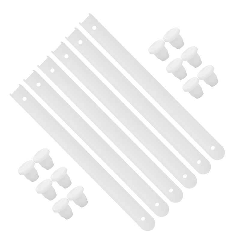 3 Sets 16 Inch Plastic Drawer Slides Cabinet Rails Side Mounted Smooth Sliding Hardware - Image 2
