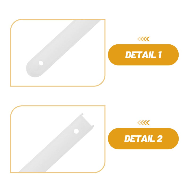 3 Sets 16 Inch Plastic Drawer Slides Cabinet Rails Side Mounted Smooth Sliding Hardware - Image 4