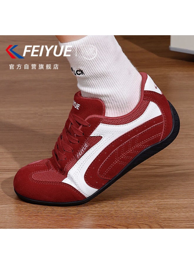 Feiyue Official Women's Sneakers Spring New Casual Red White 37