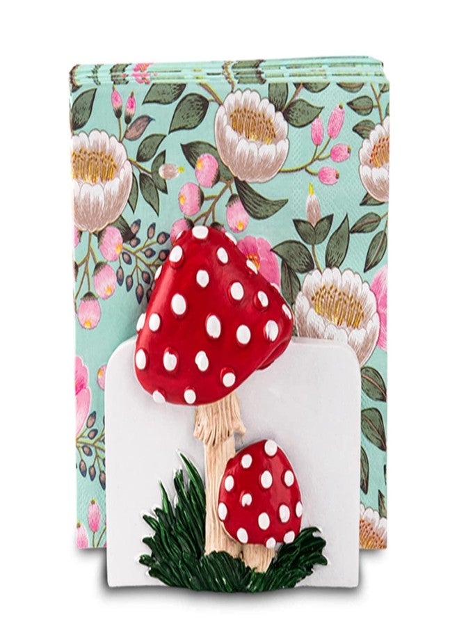 GABROC Mushroom napkin holder for table Red napkin holders for kitchen cute cocktai farmhousel table napkins holder flat napkin-holder - Image 1