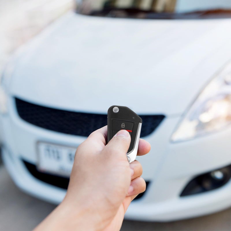 MAGICLULU Car Keyless Entry Door Lock Kit With Remote Engine Start Central Locking System Anti Theft Security Alarm For Universal Cars Light Commercial Vehicles Black - Image 5