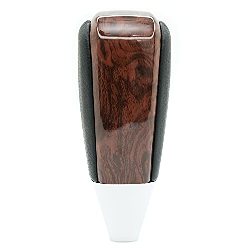 SHIFTIN Leather and Wood Gear Shift Knob for Toyota Land Cruiser 4Runner Sequoia Tundra and Lexus (Black Leather/Burl Wood) - Image 3