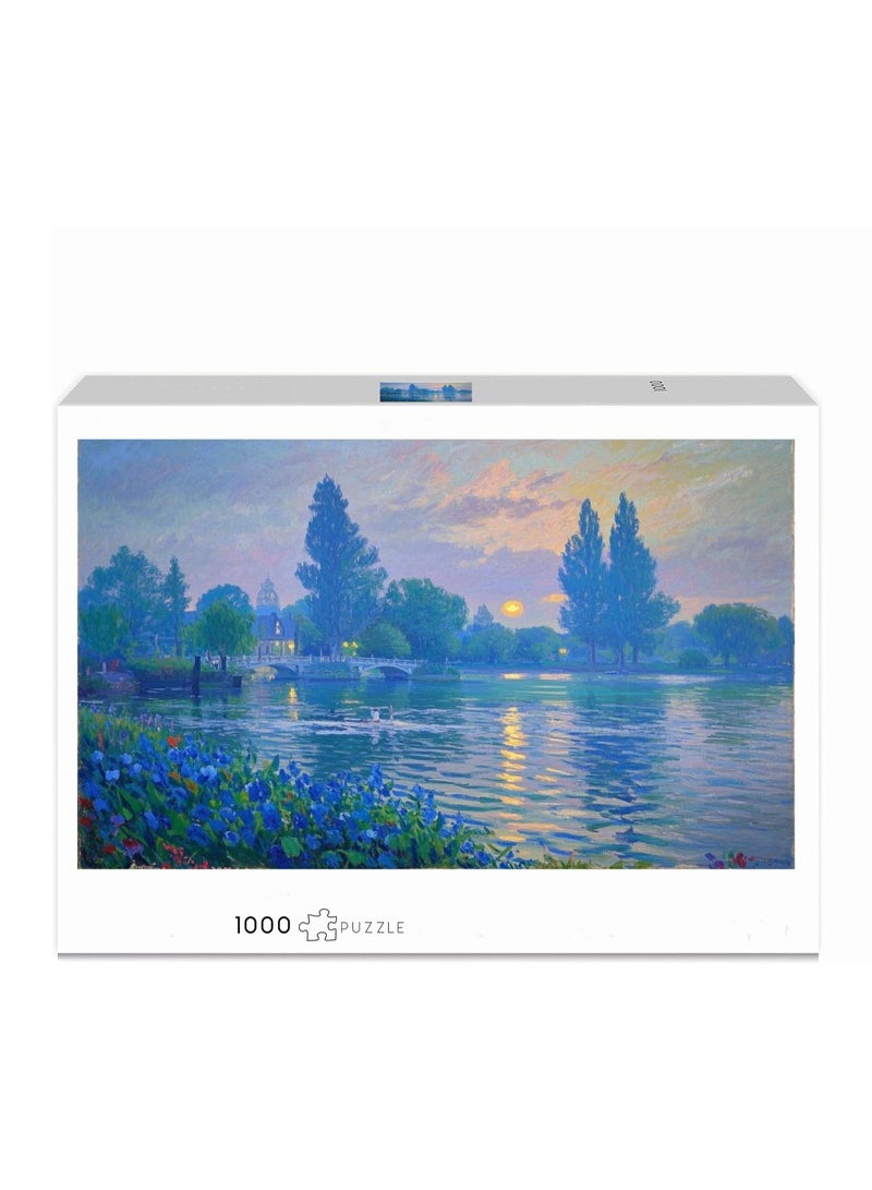 Anna 1000-Piece Scenic Impression Oil Painting Puzzle - Image 1