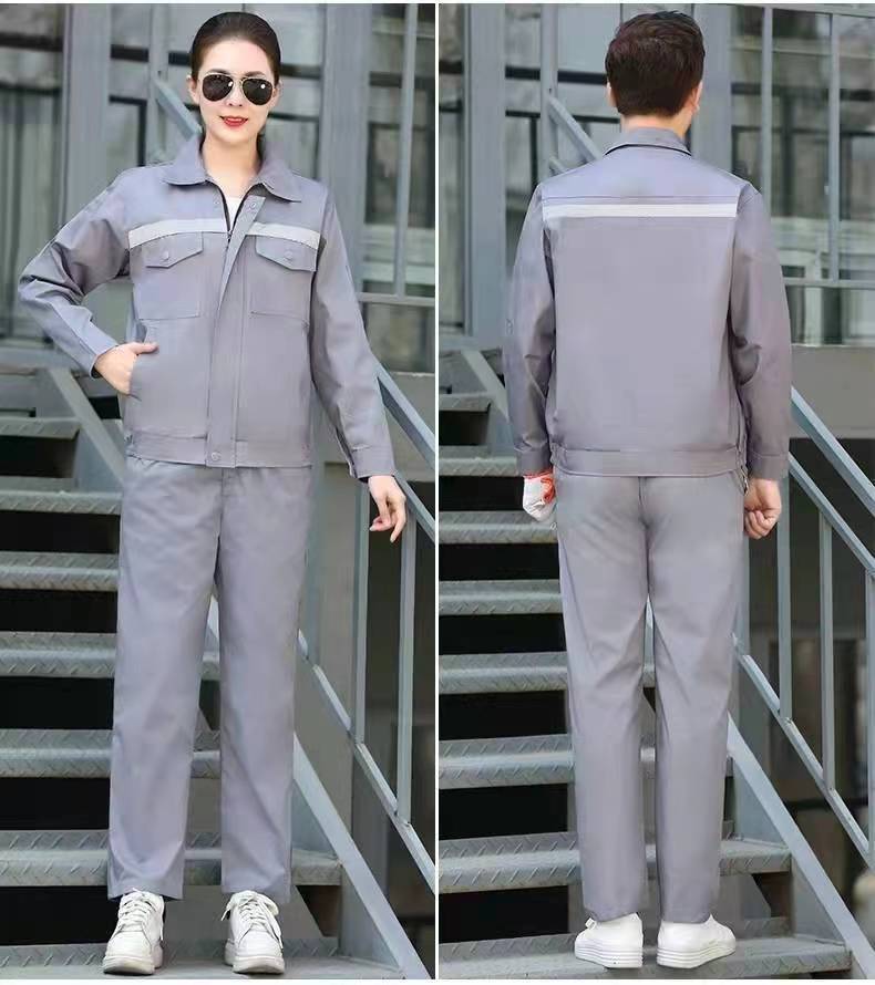 Work Clothes Men'S Suit Long-Sleeved Jacket Pants Wear-Resistant Construction Site Auto Repair Workshop Women'S Labor Protection Clothing - Image 1