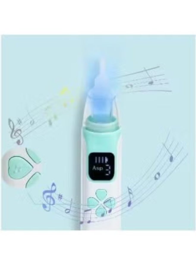 Electric Baby Nasal Aspirator for Infants & Newborns – Automatic Nose Cleaner with 3 Adjustable Suction Levels, Soothing Music & Light Function - Image 3