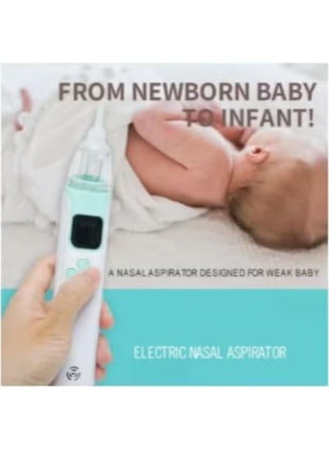 Electric Baby Nasal Aspirator for Infants & Newborns – Automatic Nose Cleaner with 3 Adjustable Suction Levels, Soothing Music & Light Function - Image 2