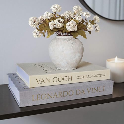 MAOBUYOU Decorative Linen Book Set of 2, Faux Book Storage Box, Coffee Table and Bookshelf Decor - Image 1