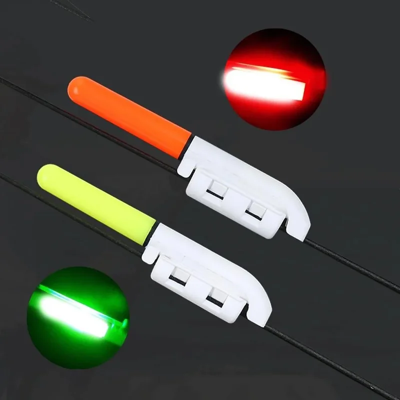 Valkyrie 2pcs Rechargeable LED Rod Tip Light Waterproof USB Universal Compatible Night Fishing