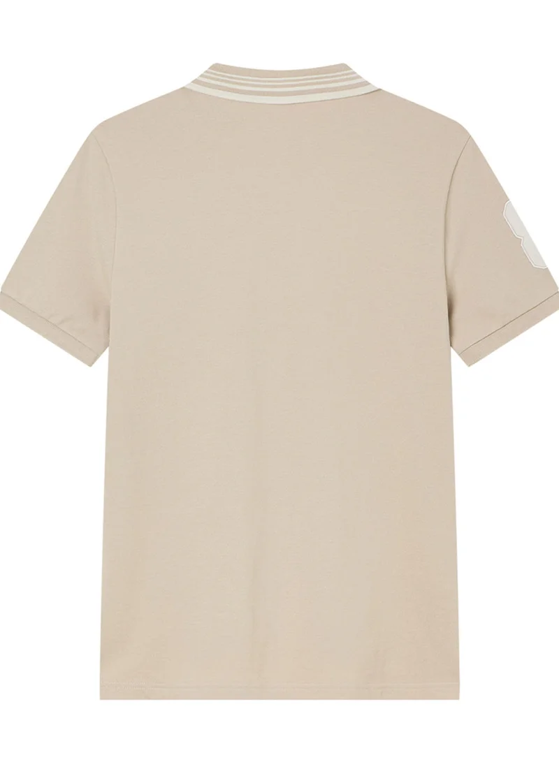 GIORDANO  Men’s Cotton Slim Polo with 3D Lion Embroidery for Men | Best Price UAE