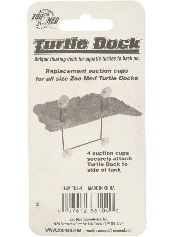 زوو ميد مجموعة أكواب الشفط Zoo Med Turtle Dock، 4 قطع - عبوة من قطعتين