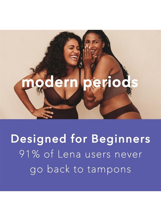 Sensitive Menstrual Cup - Reusable, Soft Silicone, Super Heavy Flow, Postpartum, Experienced User - Ideal Alternative to Tampons, Pads, Period Underwear - Period Solution - Large Pink - 1 Count
