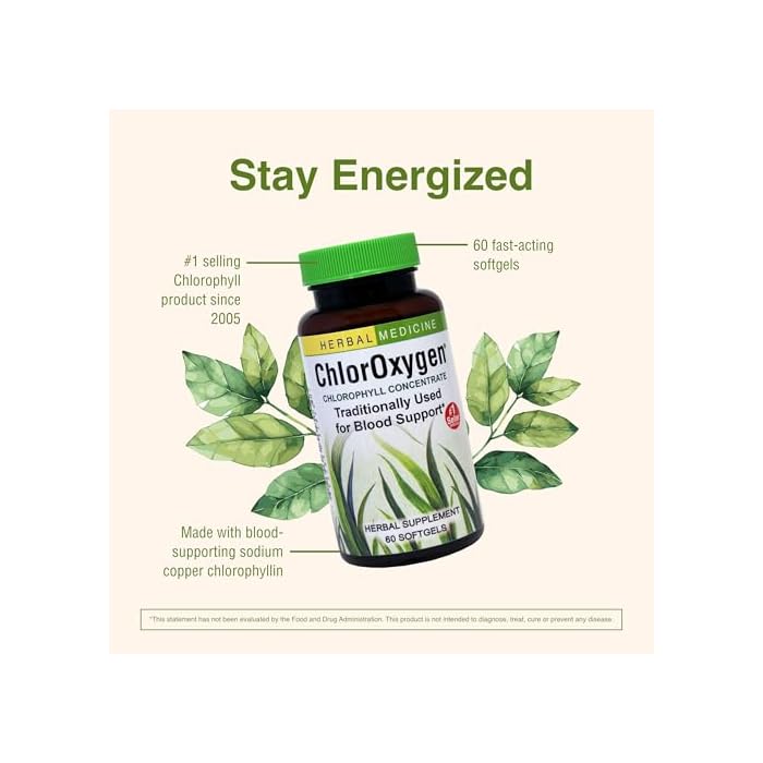 Herbs Etc. ChlorOxygen Chlorophyll Concentrate Softgels - High-Potency Chlorophyll for Detoxification Support - Deodorizing - Skin, Gut & Energy Support - 60 Count (60 Servings) - Image 5
