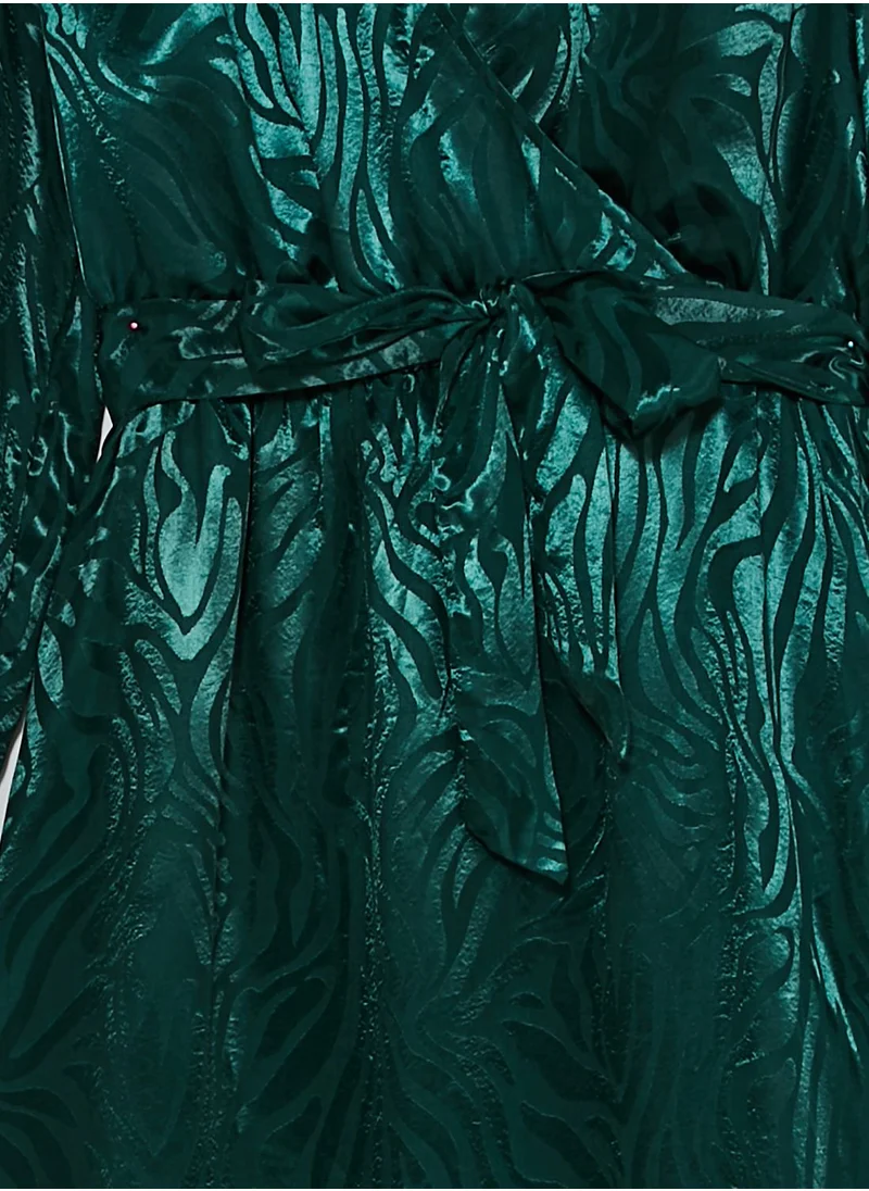 Jacqueline de Yong Tie Detail Wrap Dress