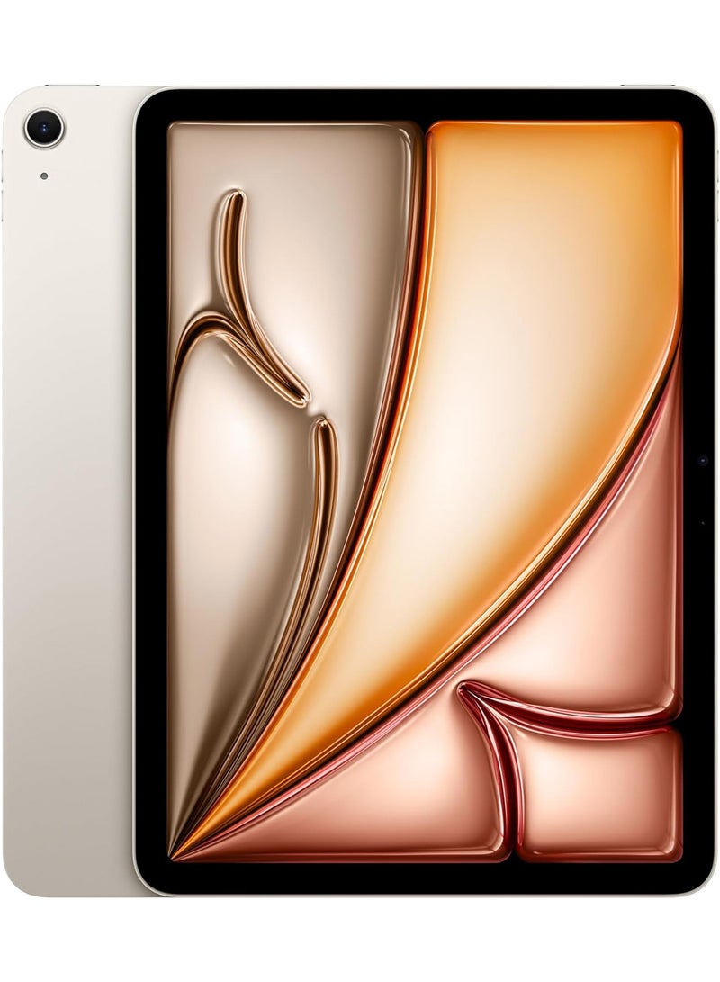 ابل  iPad Air 2024 (الجيل السادس) M2 مقاس 11 بوصة وسعة 128 جيجابايت بتقنية Starlight Wi-Fi - الإصدار العالمي - Image 1