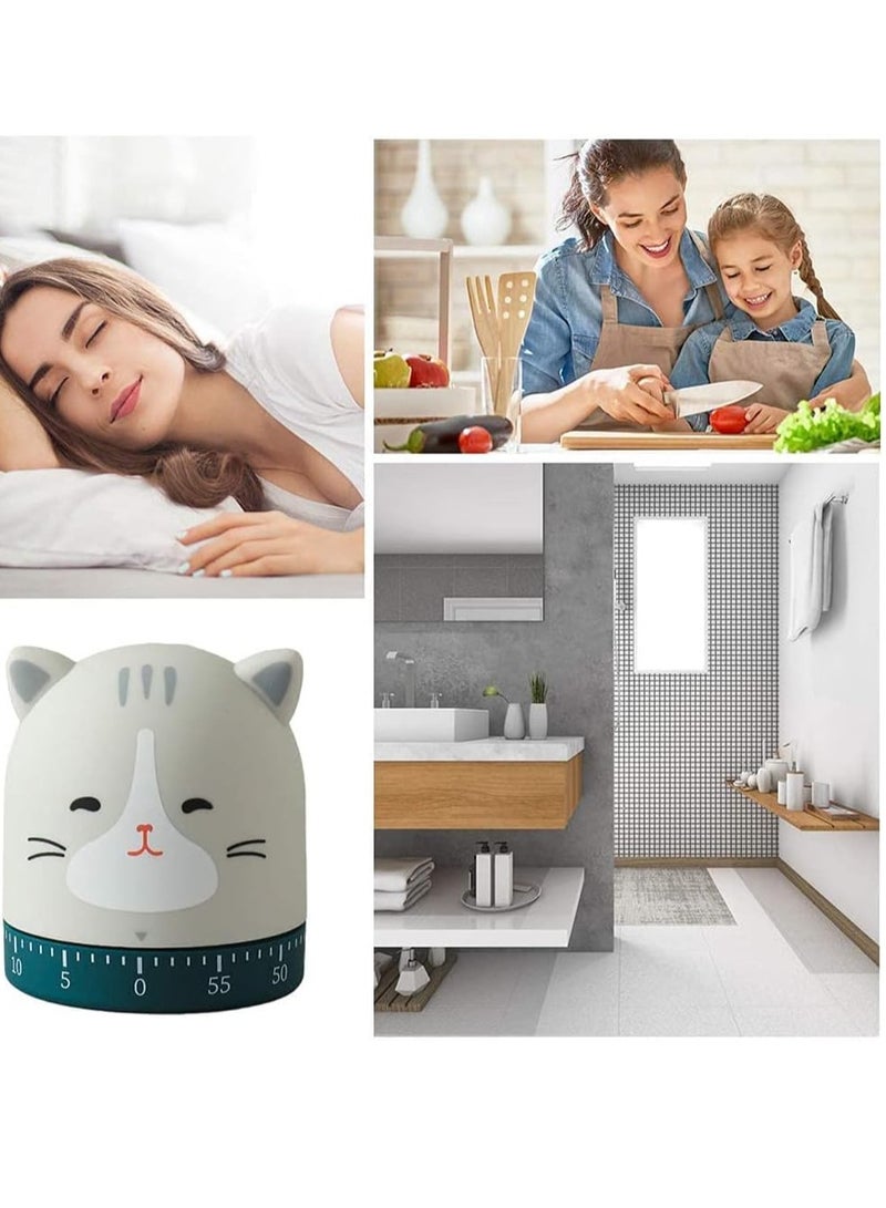 Bukela Mechanical Kitchen Timer, 360 Degree Rotating Cute Animals Mechanical Timer for Kids, No Batteries Loud Ring, Cooking Reading Do Sports Boiling Egg  - Image 3