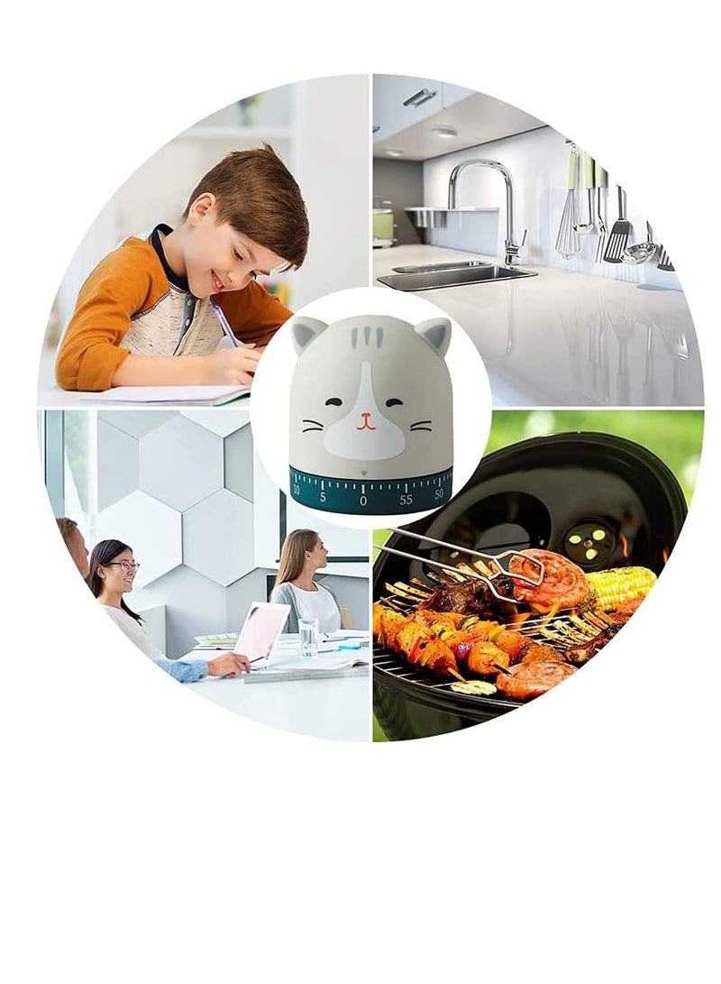 Bukela Mechanical Kitchen Timer, 360 Degree Rotating Cute Animals Mechanical Timer for Kids, No Batteries Loud Ring, Cooking Reading Do Sports Boiling Egg  - Image 4