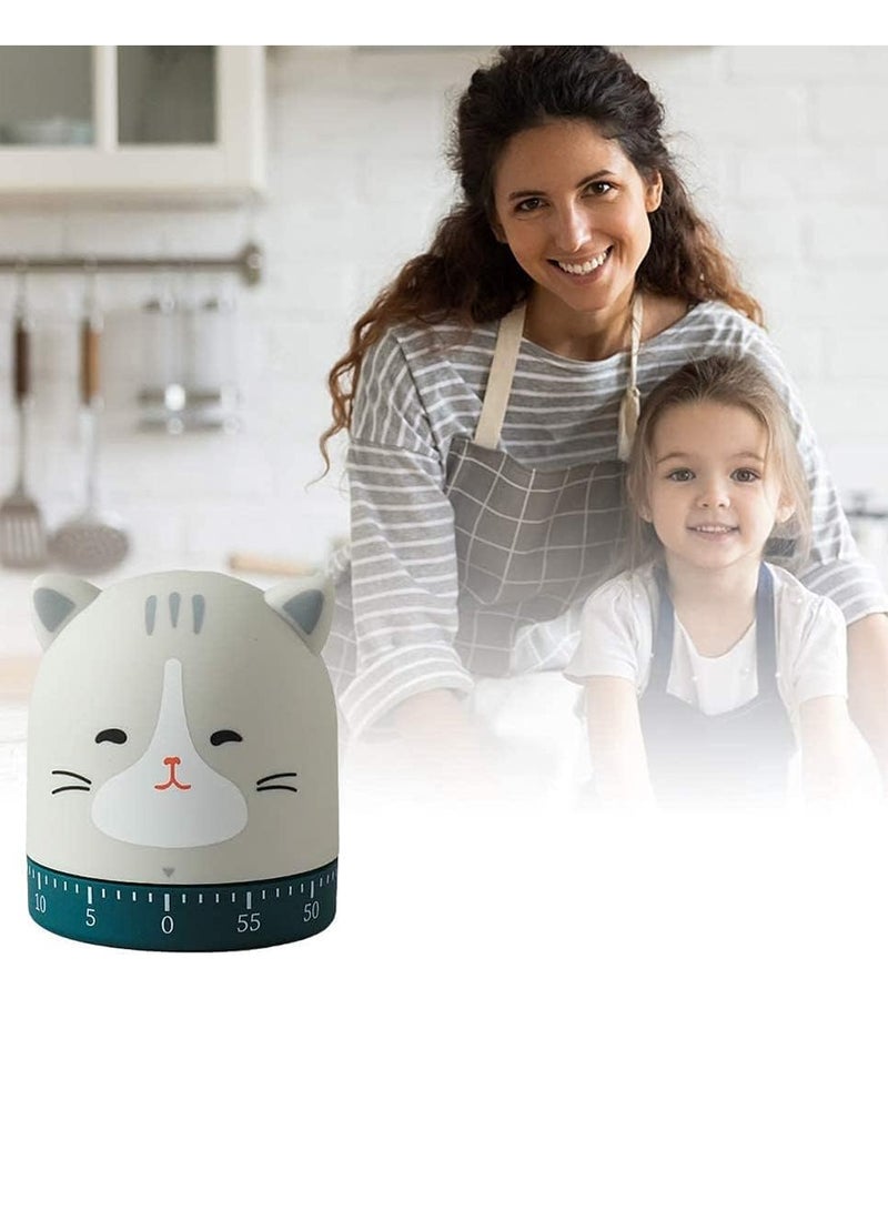 Bukela Mechanical Kitchen Timer, 360 Degree Rotating Cute Animals Mechanical Timer for Kids, No Batteries Loud Ring, Cooking Reading Do Sports Boiling Egg  - Image 2