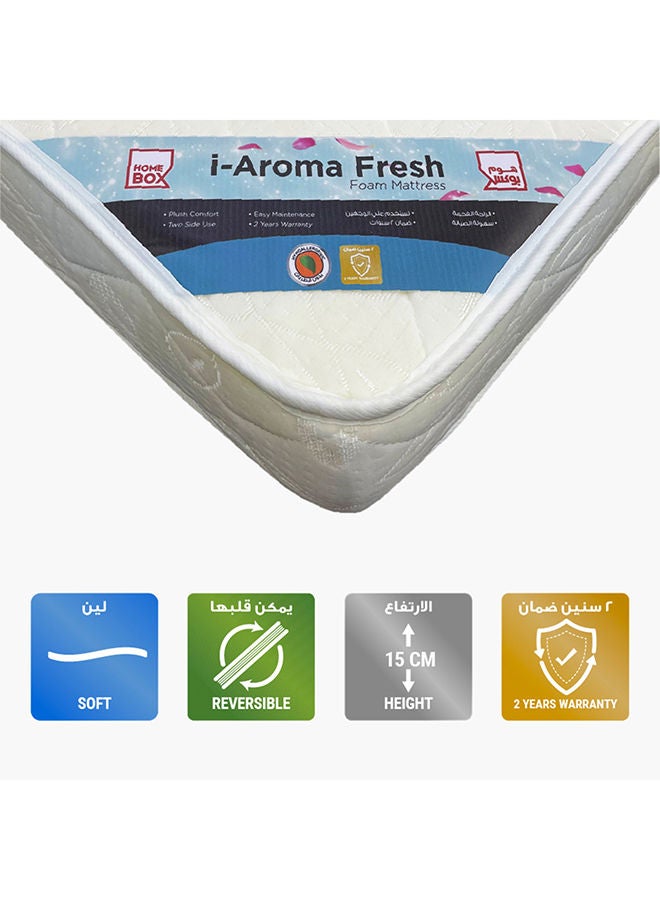 هوم بوكس مرتبة إسفنجية فردية من آي أروما فريش - 90x190x15 سم - Image 1