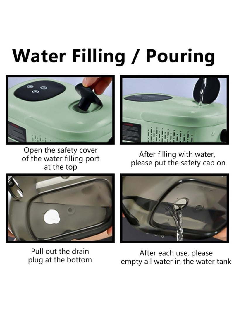 Generic - Professional Portable Multifunctional Electric Handheld Steam Cleaner, High Temperature Steamer, Steam Cleaning Machine 2500W,6 gears adjustable,3Bar high pressure, 10s spray 105° steam - Image 1
