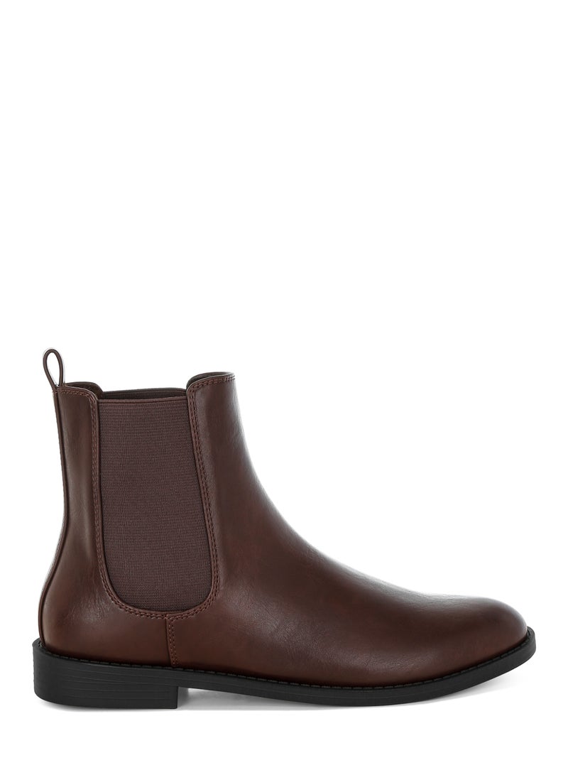 London Rag Women' s Faux Leather Chelsea Boots in Brown - Image 1