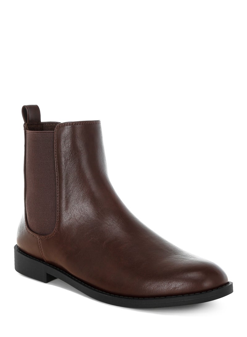 London Rag Women' s Faux Leather Chelsea Boots in Brown - Image 2