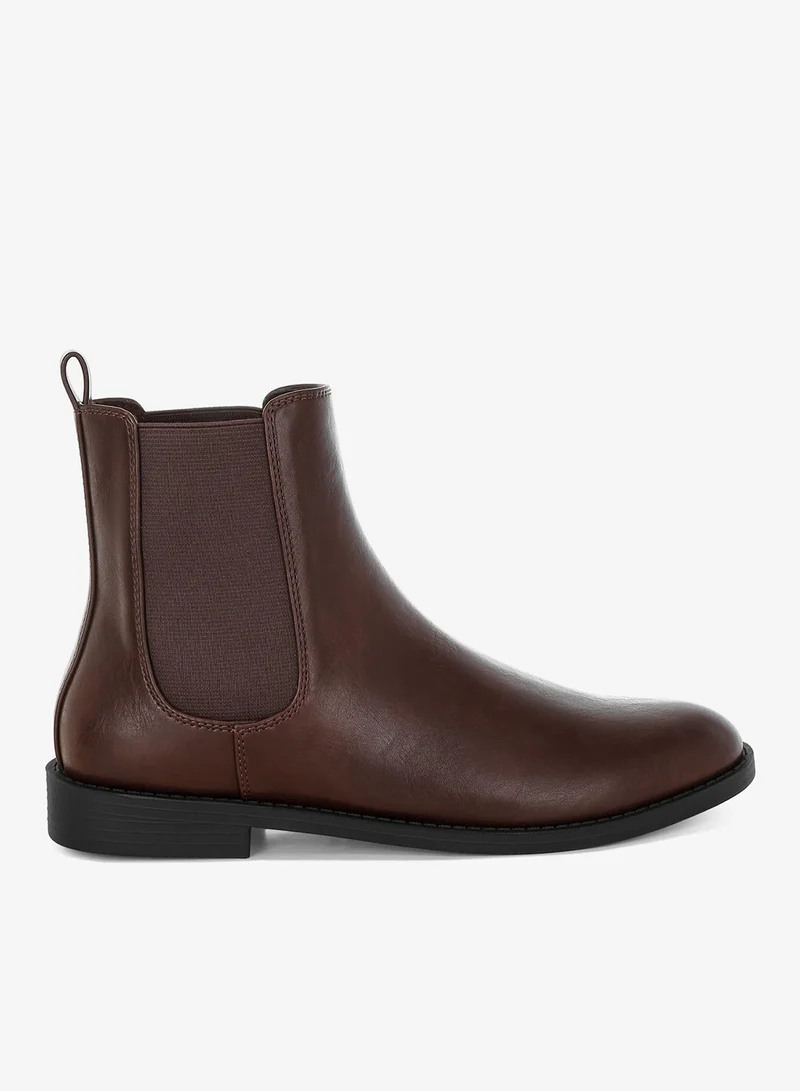 London Rag London Rag Women' s Faux Leather Chelsea Boots in Brown