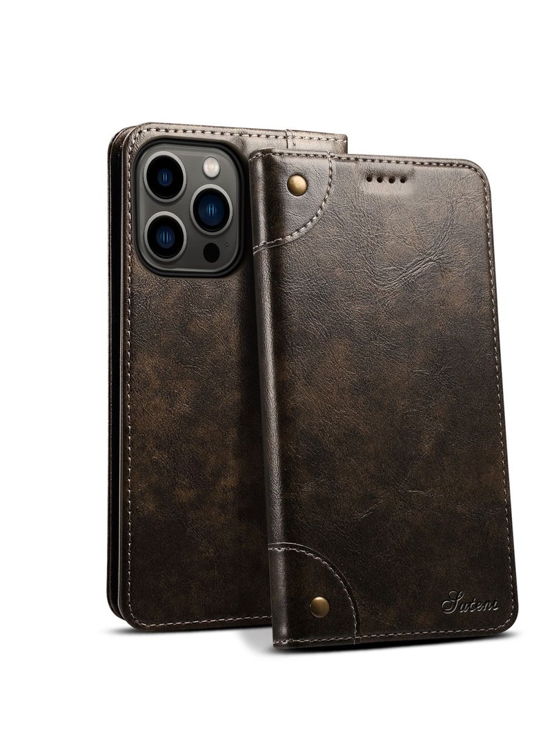 Suteni Flip Cover Protective Leather Case for iPhone - Image 1