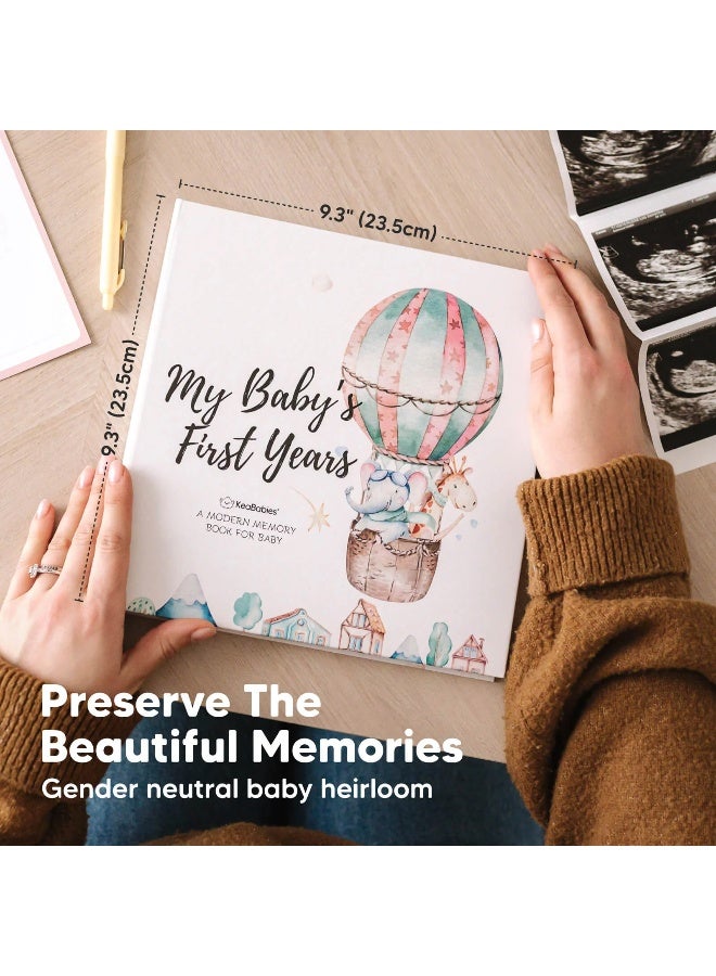 KeaBabies Craft Baby First Years Memory Book, Baby Keepsake Album, Adventureland - Image 4