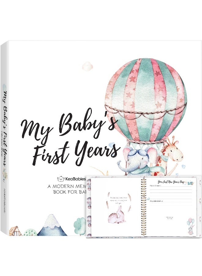 KeaBabies Craft Baby First Years Memory Book, Baby Keepsake Album, Adventureland - Image 1