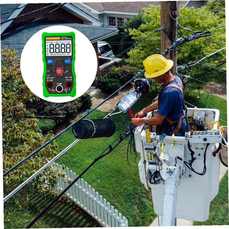 Auto Ranging Digital Multimeter with Backlit LCD Data Hold Voltage Resistance Tester - Image 5