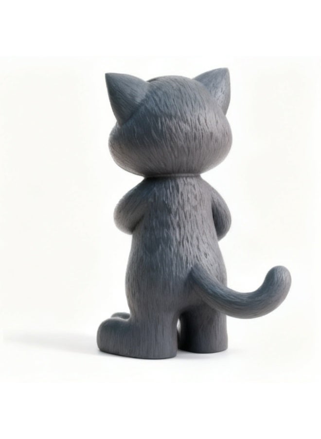 TOY GARDEN Talking Cat Toy, Interactive Talking Cat Toy for Kids, Voice Repeating Electronic Pet Figure, Educational and Funny Animal Toy for Boys and Girls, Grey - Image 3